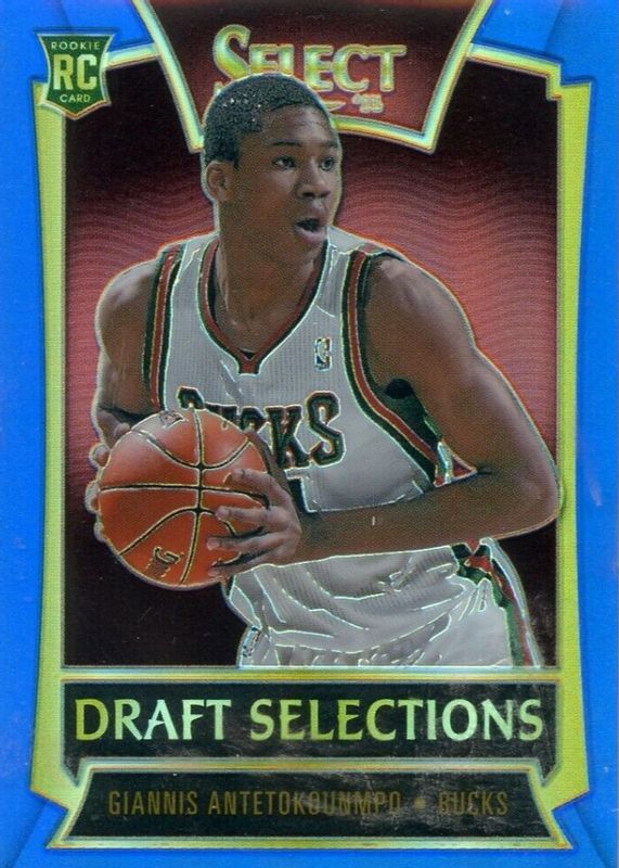 Giannis Antetokounmpo 2013 Select #15 Draft Selections - Blue /49 Rookie SGC 9