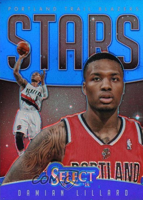 Damian Lillard 2013 Select #6 Stars - Blue /49 PSA 10