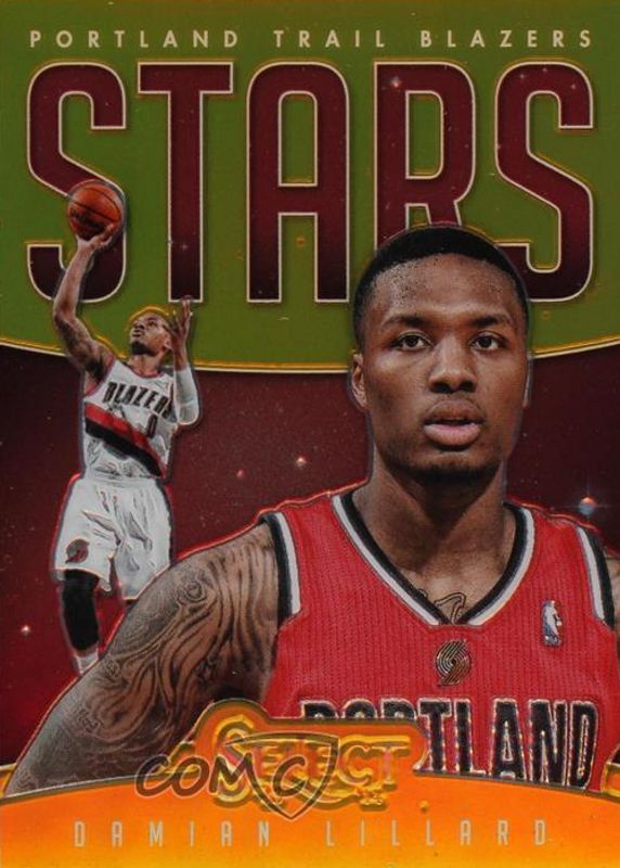 Damian Lillard 2013 Select #6 Stars - Gold /10 PSA 10