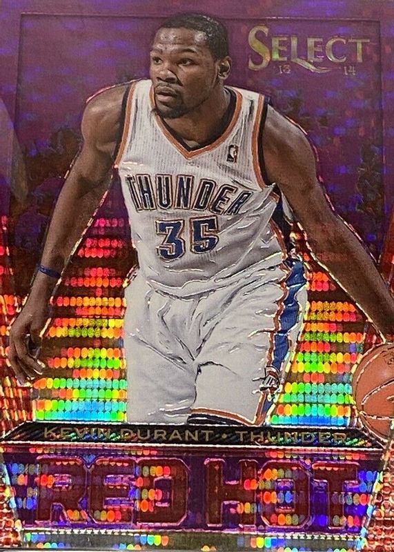 Kevin Durant 2013 Select #13 Red Hot - Purple /99 RAW