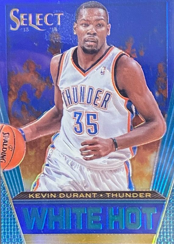 Kevin Durant 2013 Select #29 White Hot - Blue /49 RAW