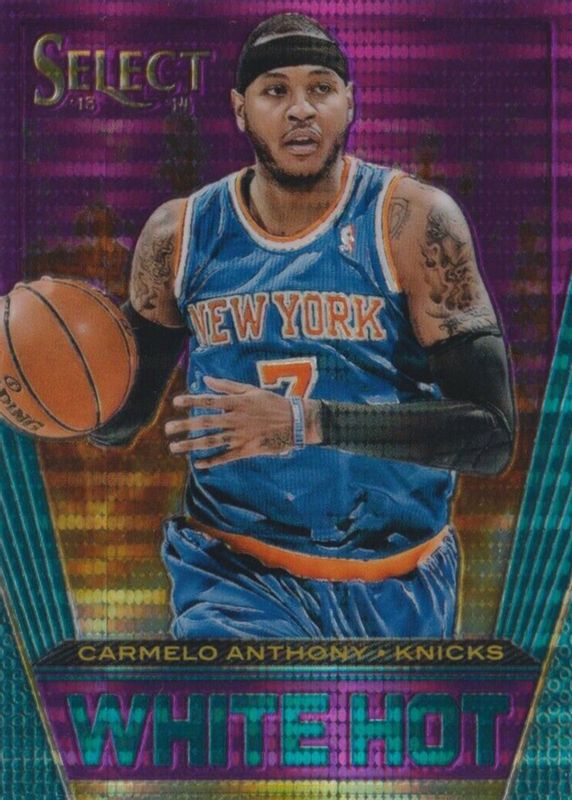 Carmelo Anthony 2013 Select #26 White Hot - Purple /99 PSA 10