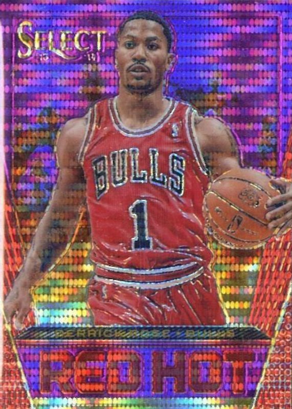 Derrick Rose 2013 Select #26 Red Hot - Purple /99 BGS 9