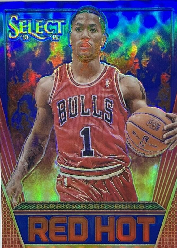 Derrick Rose 2013 Select #26 Red Hot - Blue /49 RAW