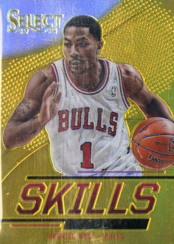 Derrick Rose 2013 Select #19 Skills - Gold /10 PSA 10