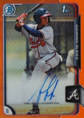 2015 Bowman #BCAP-OAL Chrome Prospect Auto - Orange Refractor /25 (1st)