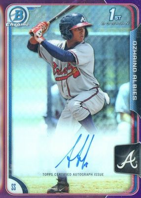 2015 Bowman #BCAP-OAL Chrome Prospect Auto - Purple Refractor /250 (1st)