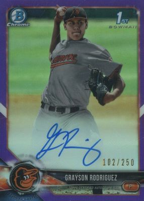 2018 Bowman Draft #CDA-GR Chrome DP Auto - Purple Refractor /250 (1st)