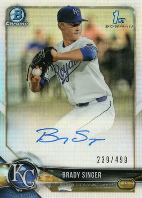2018 Bowman Draft #CDA-BS Chrome DP Auto - Refractor /499 (1st)