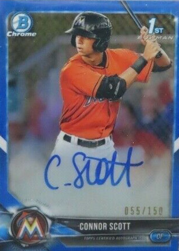 2018 Bowman Draft #CDA-CSC Chrome DP Auto - Blue Refractor /150 (1st)
