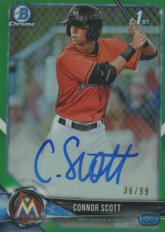 2018 Bowman Draft #CDA-CSC Chrome DP Auto - Green Refractor /99 (1st)