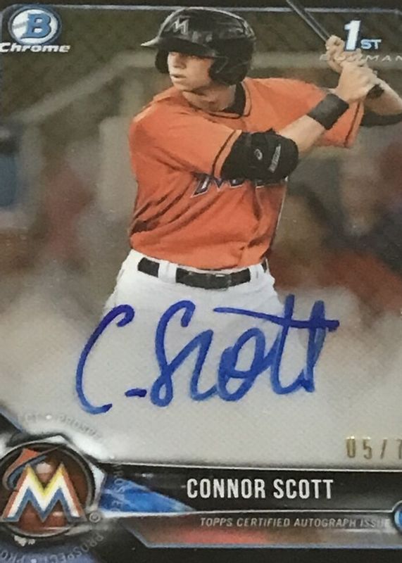 2018 Bowman Draft #CDA-CSC Chrome DP Auto - Black Refractor /75 (1st)