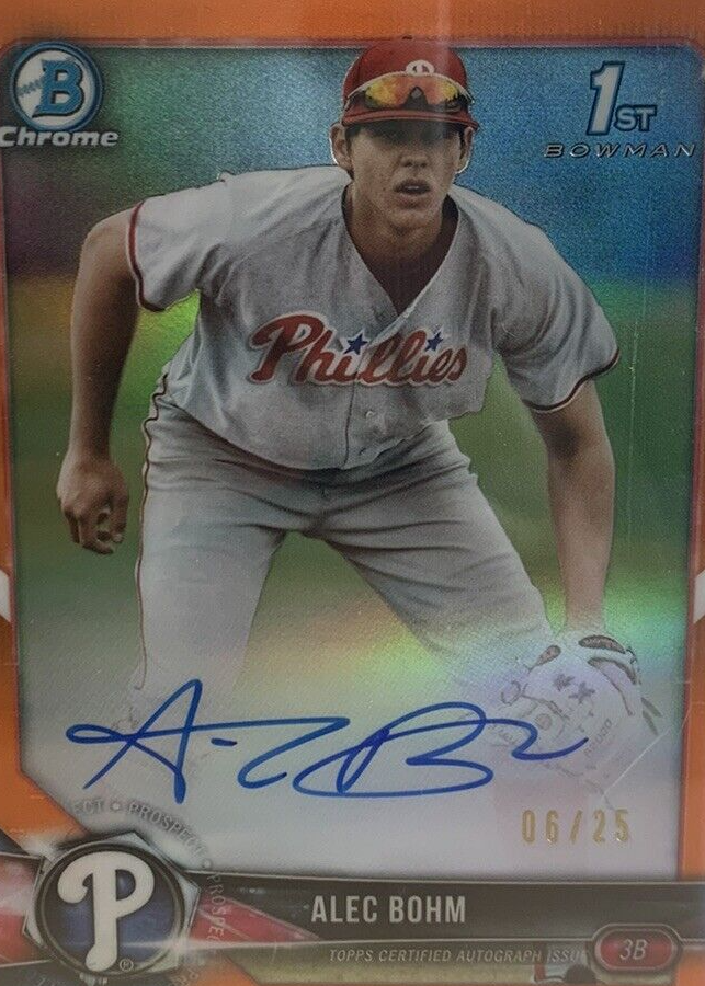 Alec Bohm Baseball Cards Price Guide - Sports Card Investor