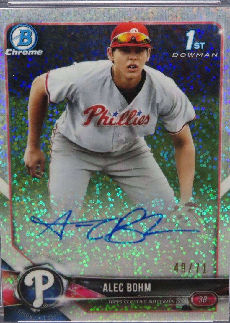 2019 Bowman Alec Bohm Auto Gold 10枚限定　SP Alec Bohm Baseball Cards Price Guide - Sports Card Investor