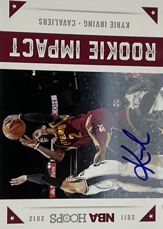 Kyrie Irving 2012 Hoops #1 Rookie Impact Autographs Rookie RAW