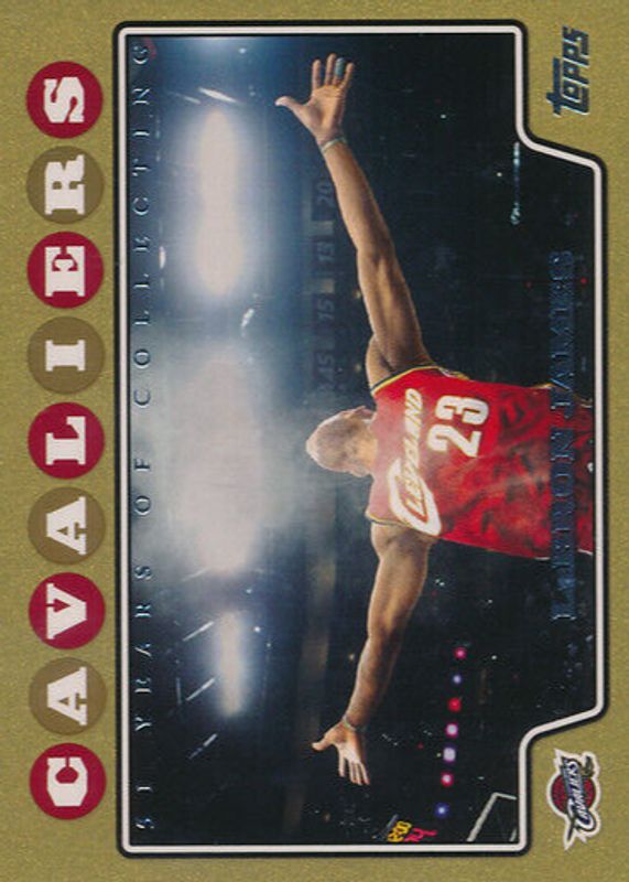 LeBron James 2008 Topps #23 Gold /2008 RAW