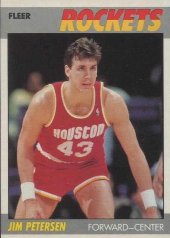 Jim Petersen 1987 Fleer #86 Base Rookie RAW