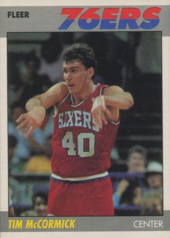 Tim McCormick 1987 Fleer #71 Base Rookie RAW