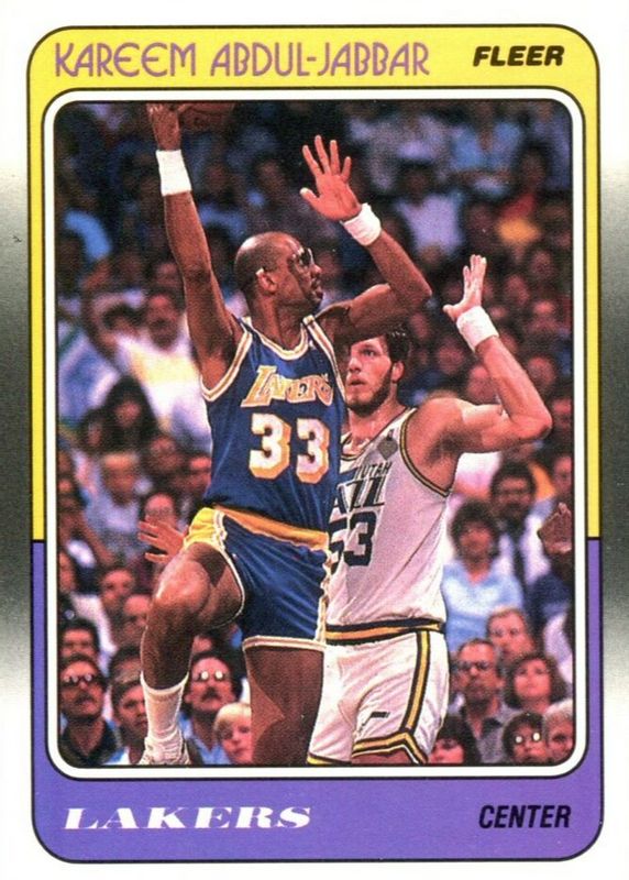 Kareem Abdul-Jabbar 1988 Fleer #64 Base SGC 9.5