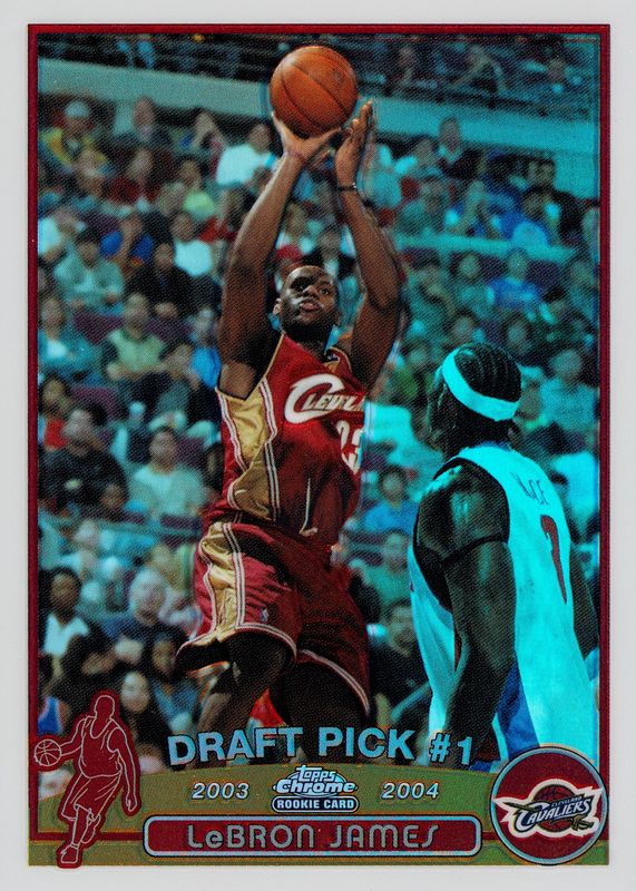 LeBron James 2003 Topps Chrome #111 Refractor Rookie PSA 10