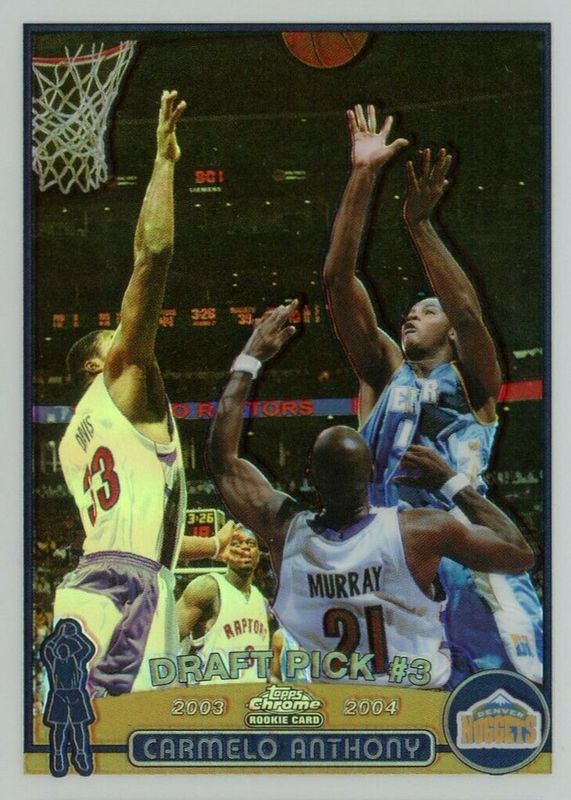 Carmelo Anthony 2003 Topps Chrome Refractor #113 Price Guide