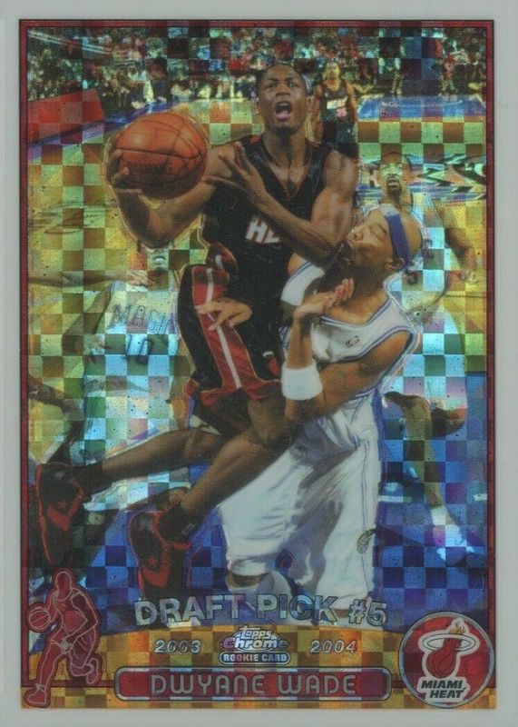 Dwyane Wade 2003 Topps Chrome #115 X-Fractor /220 Rookie BGS 7.5