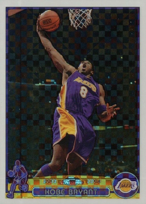 Kobe Bryant 2003 Topps Chrome #36 X-Fractor /220 BGS 8