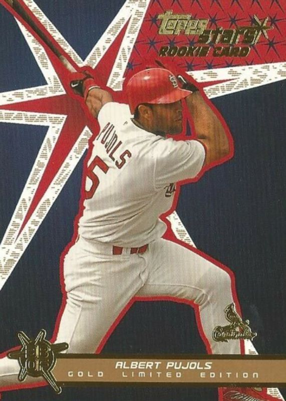 Albert Pujols 2001 Topps Stars #198 Gold /499 Rookie RAW