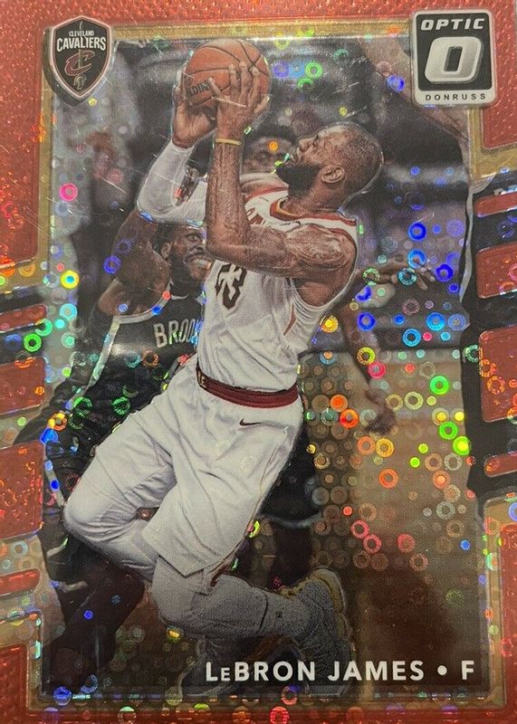 LeBron James 2017 Optic #27 Fast Break Red /85 BGS 9.5