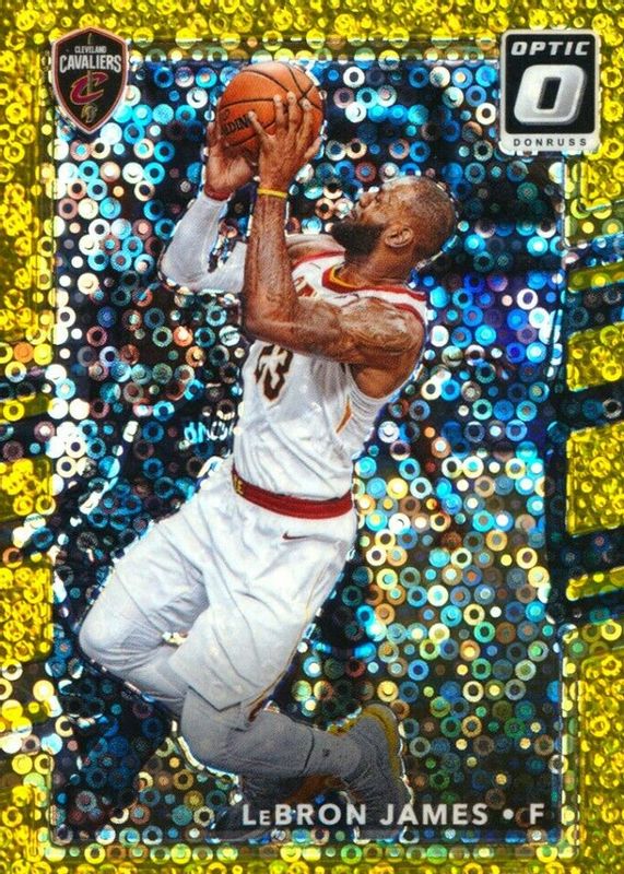 LeBron James 2017 Optic #27 Fast Break Gold /10 SGC 9