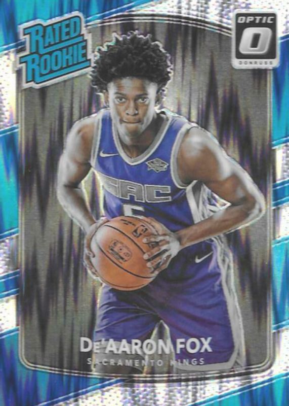 De'Aaron Fox 2017 Optic #196 Shock Rookie SGC 9