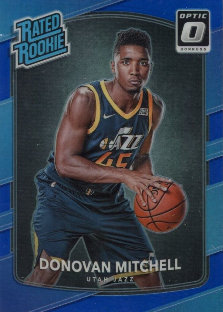 49シリ ドノバンミッチェル ブループリズム チームカラー 2017オプティック Donovan Mitchell 2017 Optic #188 Blue /49 Price Guide - Sports