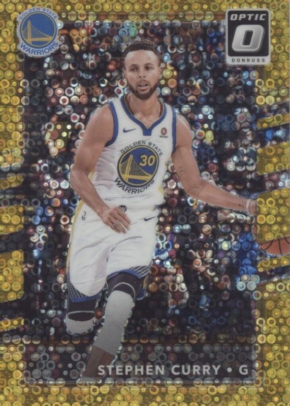 Stephen Curry 2017 Optic #46 Fast Break Gold /10 SGC 9.5