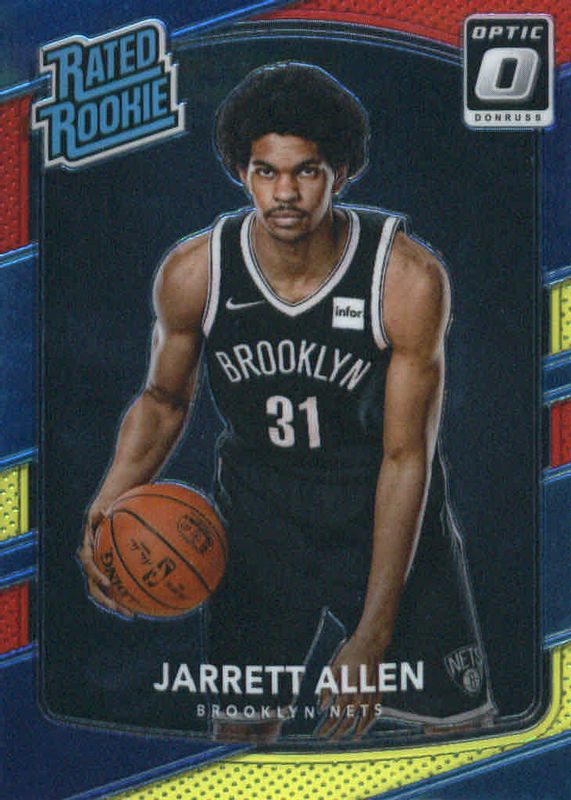 Jarrett Allen 2017 Optic #179 Red & Yellow Rookie RAW