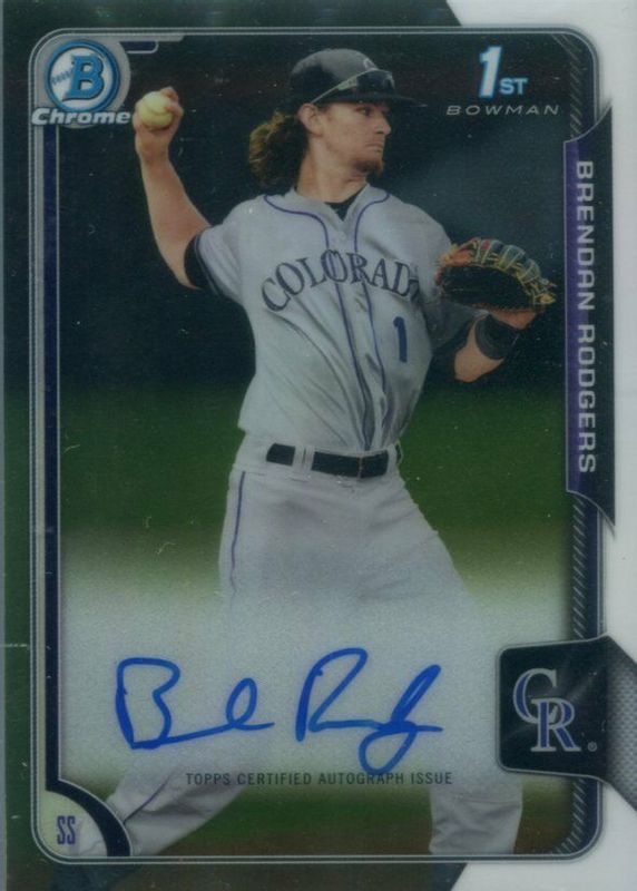 Brendan Rodgers 2015 Bowman Draft #BCA-BR Chrome DP Auto (1st) RAW