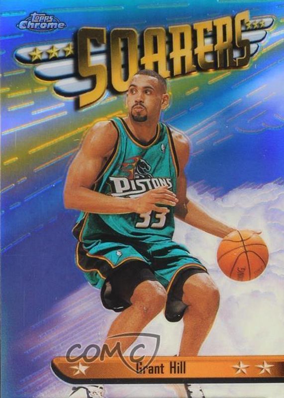 Grant Hill 1998 Topps Chrome #SB11 Season's Best - Refractor PSA 9