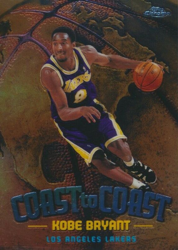 Kobe Bryant 1998 Topps Chrome #CC1 Coast to Coast RAW