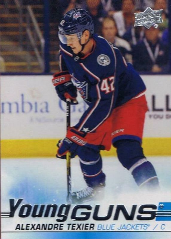 Alexandre Texier 2019 Upper Deck #225 Young Guns Base Rookie SGC 10