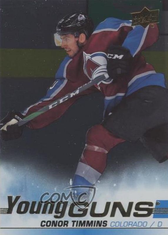 Conor Timmins 2019 Upper Deck #203 Young Guns - Silver Foil Rookie RAW