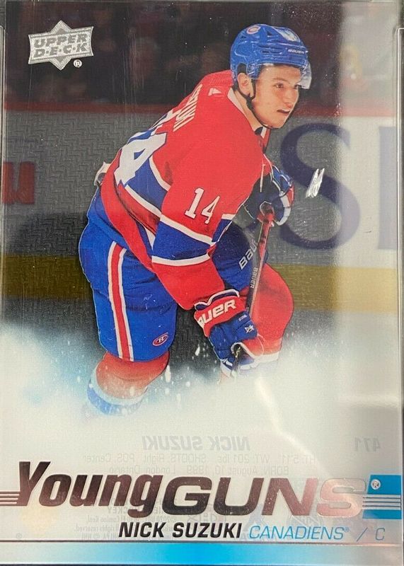 Nick Suzuki 2019 Upper Deck #471 Young Guns - Clear Cut Rookie RAW