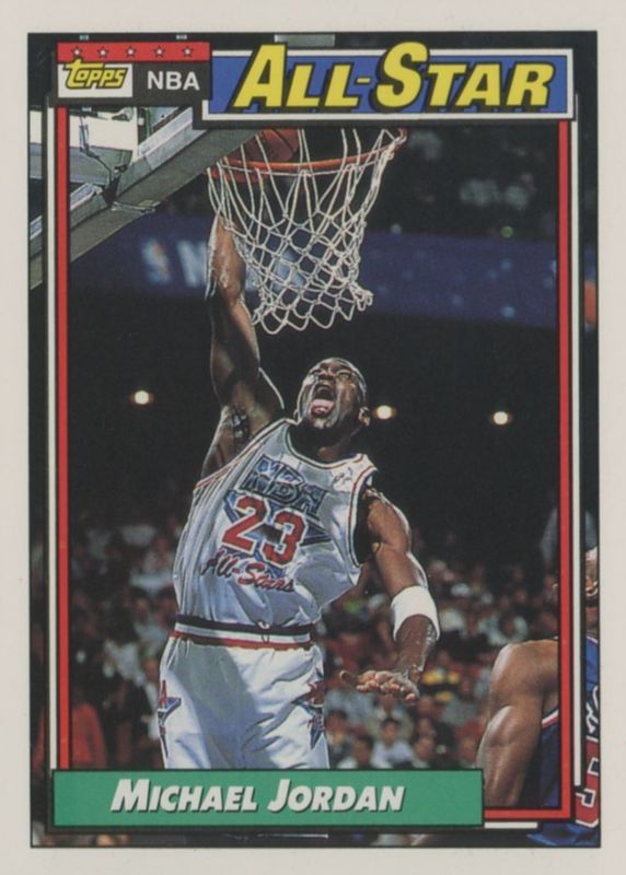 Michael Jordan 1992 Topps #115 All-Star RAW