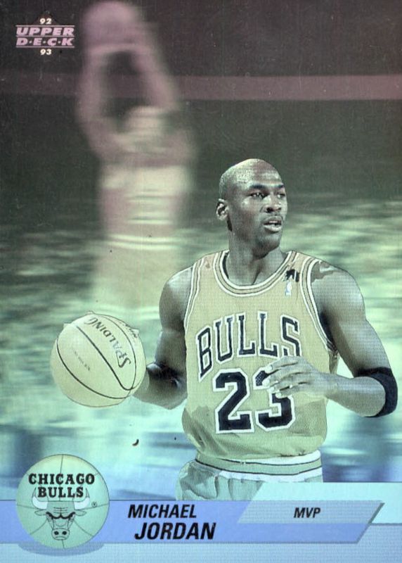 Michael Jordan 1992 Upper Deck #AW9 Award Winner Holograms (High Series) RAW