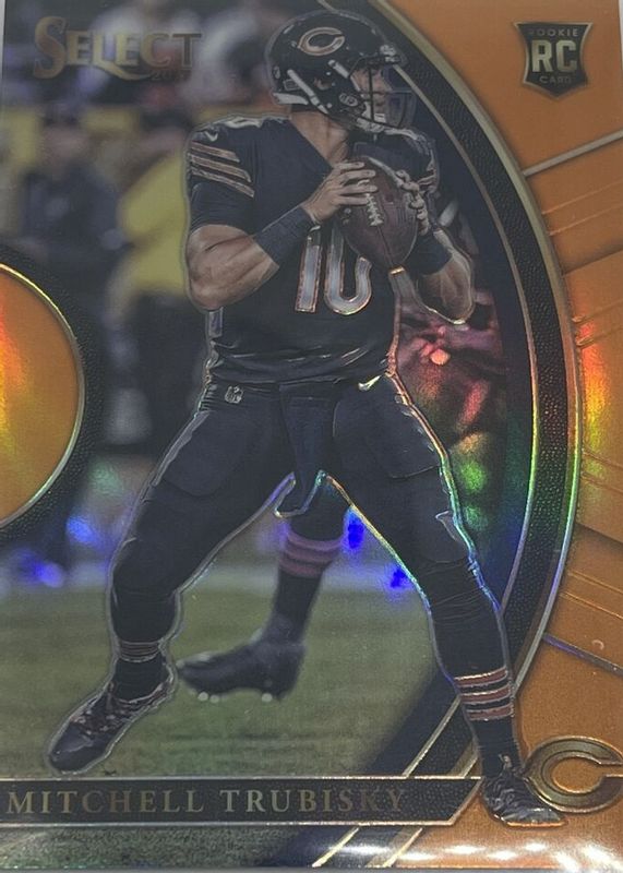 Mitchell Trubisky 2017 Select #72 Concourse Orange /49 Rookie RAW