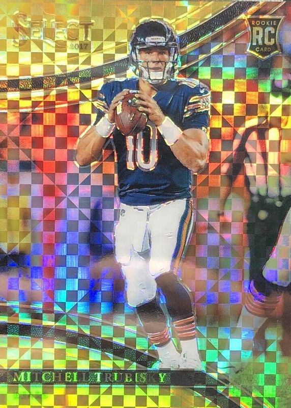 Mitchell Trubisky 2017 Select #253 Field Level Gold /10 Rookie PSA 10