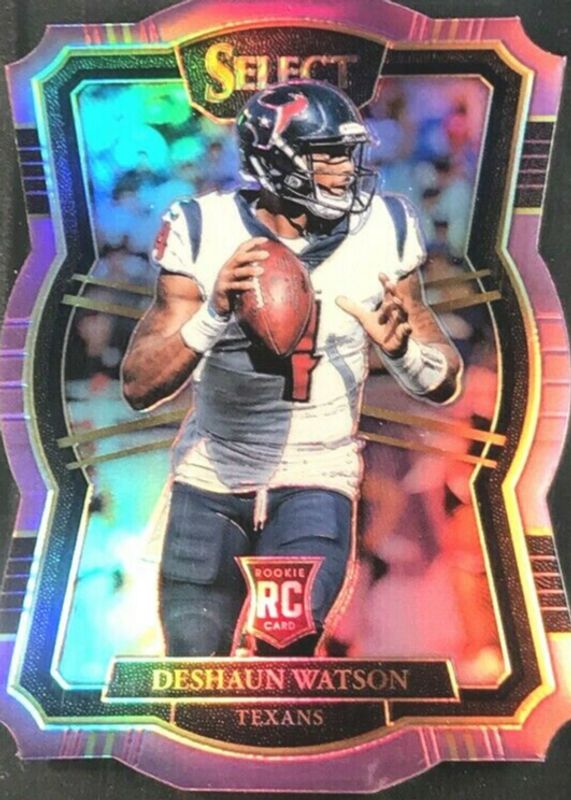 Deshaun Watson 2017 Select #164 Premier Level Purple Die-Cut /75 Rookie PSA 10