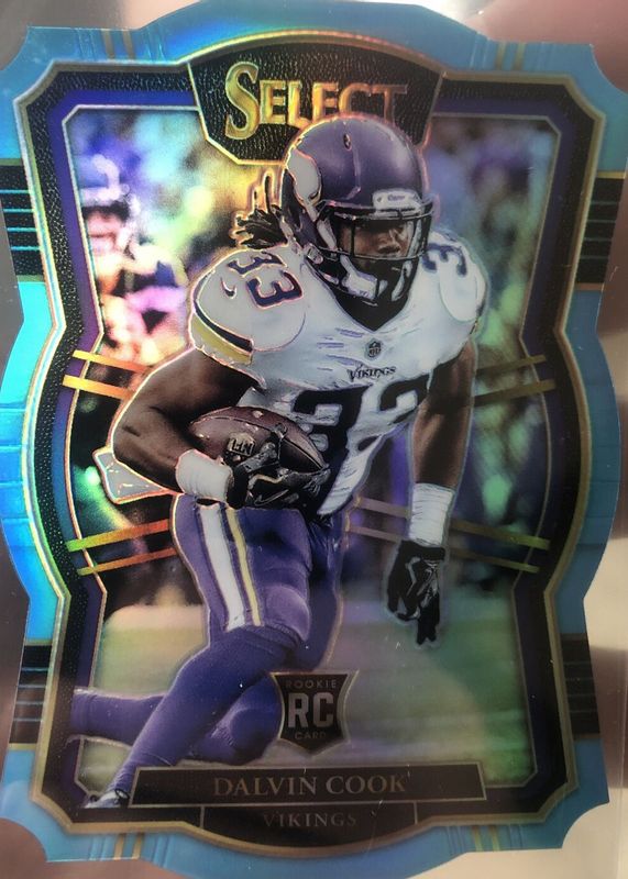 Dalvin Cook 2017 Select #173 Premier Level Light Blue Die-Cut /99 Rookie PSA 10