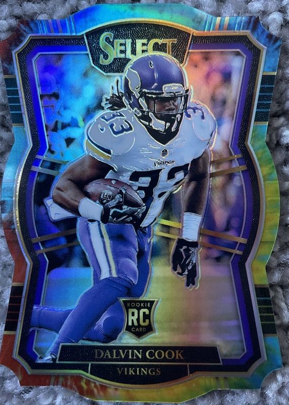 Dalvin Cook 2017 Select #173 Premier Level Tie-Dye Die-Cut /25 Rookie RAW