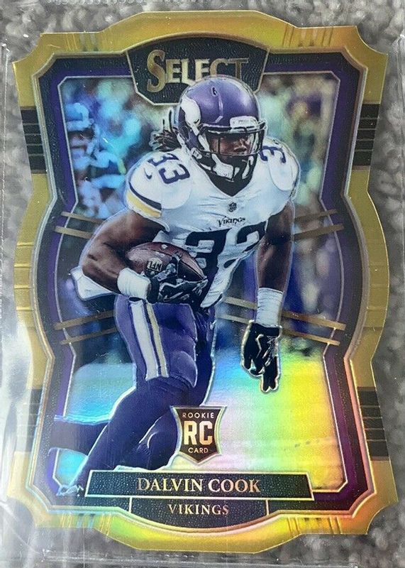 Dalvin Cook 2017 Select #173 Premier Level Gold Die-Cut /10 Rookie PSA 10