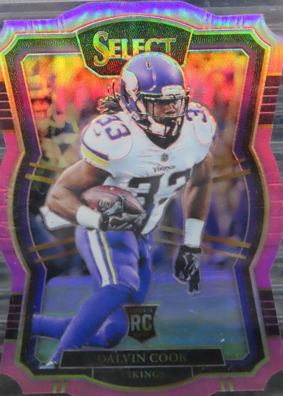 Dalvin Cook 2017 Select #173 Premier Level Pink Die-Cut /4 Rookie BGS 10 PRISTINE