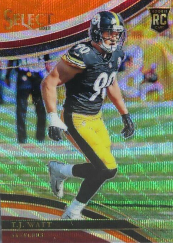 TJ Watt 2017 Select #259 Field Level Tri-Color /99 Rookie RAW